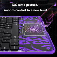 Clavier magique 360 °   Clavier Folio Rotatif pour iPad 11e Génération A16 2025 pour iPad Air 11 M2 M3 11 Pouces avec Trackpad