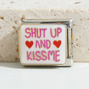 Italian Modular Stainless Steel Charm Bracelet Fruit Design Unisex Jewelry Gift Bezel Setting Color Retaining DIY - Product Image 4