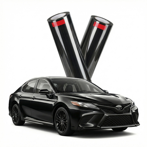 Wholesale PET <b>Gloss</b> Black Vinyl Self Adhesive Removable Car Modification - Product Image 2