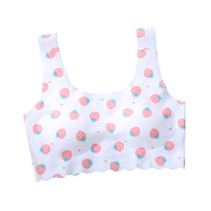 Brassière en soie glacée pour filles, sous-vêtements sans traces, développement des enfants, minceur, effet peau de glace, soutien-gorge, pour collège - Product Image 6