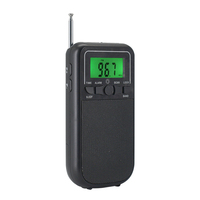 Mini radio de poche portable AM FM 2 bandes DSP haute sensibilité facile à utiliser, cadeau pour les seniors, récepteur Walkman, petite radio alimentée par piles