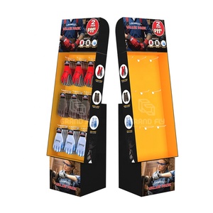 Tùy Chỉnh Điện Cánh Găng Tay Các Tông Hiển Thị Kệ Cửa Hàng Bán Lẻ Giấy Dump Thùng Hiển Thị Kệ 4 Tier Sóng Giấy Hiển Thị Đứng - Product Image 3