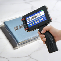 Impresora de Inyección de Tinta CIJ Portátil / Codificador Inteligente Industrial - Impresora de Códigos de Lote Compatible con Flex y Egg, Alimentada por Batería, 600dpi