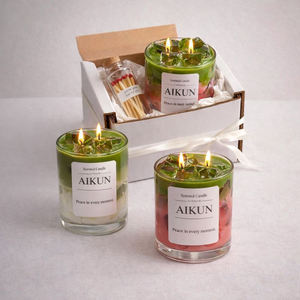 AIKUN Wholesale Scented Ice <b>Coffee</b> Candles Natural Soy Wax Long Lasting Aromatherapy Candles for Home Hotel SPA Decoration - Product Image 4