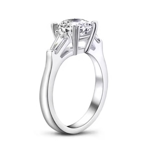 Anillo de Diamante Cultivado en Laboratorio, Corte Redondo, Oro de 14k/18k, Anillo de Compromiso/Boda, Regalo para Mujer, Joyería Fina, Personalizable, Doble Garra - Product Image 6