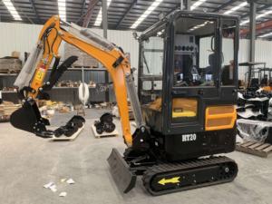 Machines de terrassement Shandong HIGHT20 1 1T 1.2T 1.5T 2T Mini pelle hydraulique Crawer petite pelle avec balançoire à flèche - Product Image 4