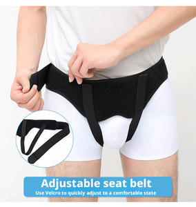 Cinturón de <span class=keywords><strong>Hernia</strong></span> <span class=keywords><strong>Inguinal</strong></span> Elástico de Neopreno para Hombre, Transpirable, Ajustable, con Logotipo Personalizado de Fábrica - Product Image 3