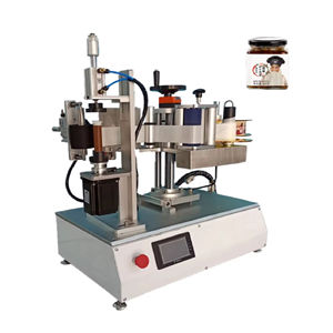 Máquinas Etiquetadoras Rotativas Semiautomáticas de Escritorio para Botellas y Frascos Cuadrados Planos, Aplicadoras de Etiquetas Adhesivas - Product Image 4