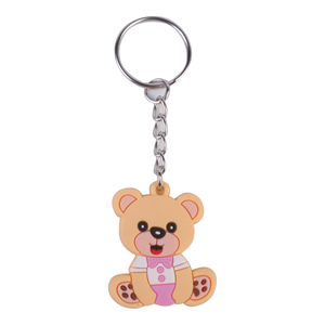 2023 nouveauté conception personnalisée <span class=keywords><strong>en</strong></span> acier inoxydable clé boucle métal PVC dessin animé ours porte-clés <span class=keywords><strong>en</strong></span> <span class=keywords><strong>ligne</strong></span> <span class=keywords><strong>en</strong></span> gros chaussures décorations - Product Image 5