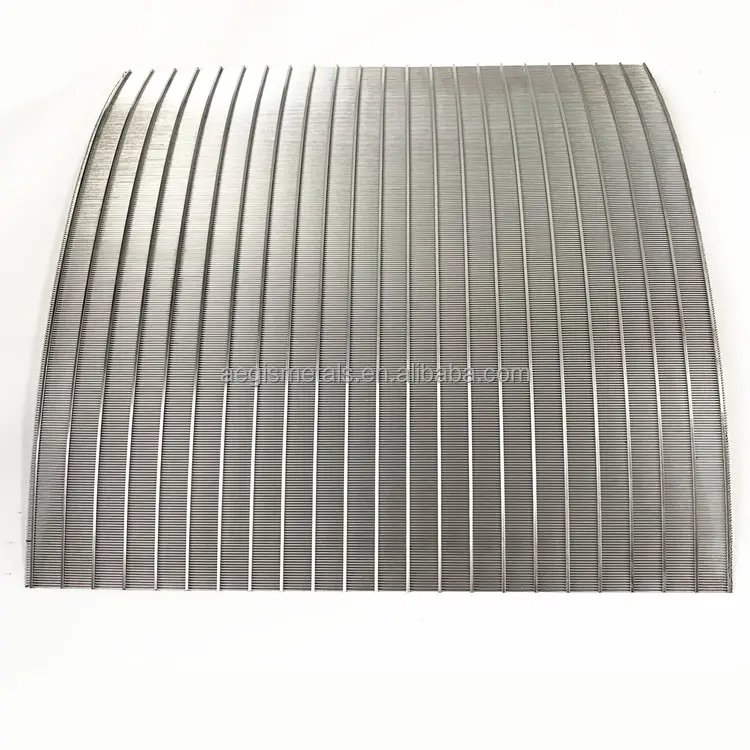 Sieve bend screen 25um 30 50 100 micron 304 stainless steel welded wedge wire screen