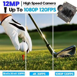 Módulo de Cámara USB ELP de 12MP, 1080P, 120fps, Lente M12 de 25mm, Baja Iluminación, Sin Controladores, IMX577, Mini Cámara Web 4K para Swing de Golf, Deportes de Alta Velocidad - Product Image 2