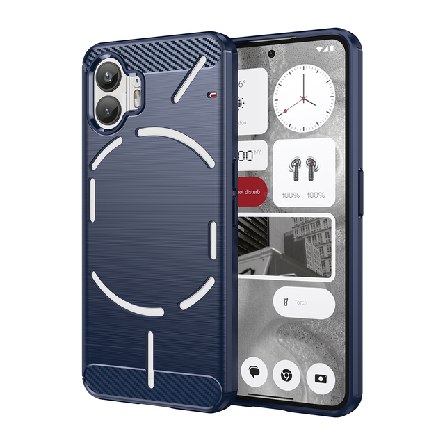 For Nothing Phone 1Blando TPU Rugged Shield Mobile Cover Brushed Texture Cell Case for Nothing Phone One