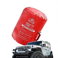 Cric gonflable en PVC durable de 4T pour véhicules tout-terrain, accessoire de récupération avec sac de transport pour sable et boue