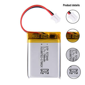 Batería de Iones de Litio 573040 de 700 mAh y 3.7 V, Fabricante OEM para Juguetes, Suministro Directo de Fábrica de Polímeros - Product Image 1