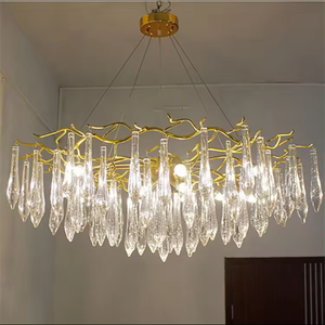 Hotel Villa decoración color comedor moderno Led cristal árbol rama araña - Product Image 2