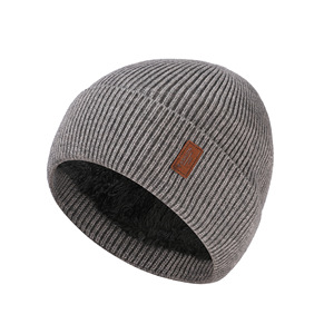 Hàn Quốc Phiên Bản Mùa Đông Người Đàn Ông Của Beanies Rắn Màu Ngoài Trời Đi Xe Đạp <span class=keywords><strong>Hat</strong></span> Sang Trọng Ấm Đan <span class=keywords><strong>Hat</strong></span> Cho Phụ Nữ - Product Image 6