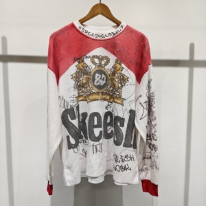 Camiseta de Manga Larga Personalizada de Alta Calidad, Estilo Urbano, Corte Cuadrado, Algodón Waffle, Verano 2026 - Product Image 1