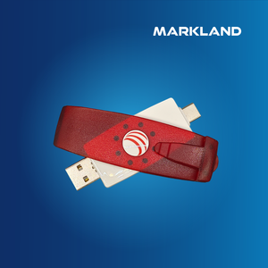 Lector de tarjetas inteligente sin contacto MCR3701, con conectores duales USB tipo A y tipo C, compatible con etiquetas NFC ISO4443 e ISO18092 - Product Image 1