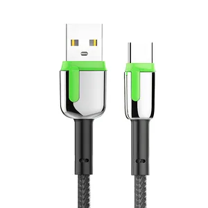 Metalen Behuizing Duurzaam Snel Opladen Koorden Oem Logo Zinklegering Behuizing Usb Naar Type C Kabel