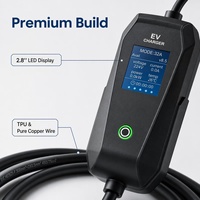 Station de recharge portable étanche IP55/IP65 avec interface Type 2, puissance réglable de 3,5 kW à 22 kW