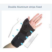 Attelle de poignet et d'avant-bras médicale CE ISO YR-314-1 Classe I pour le syndrome du canal carpien et la fixation des fractures, support réglable en aluminium, garantie 1 an