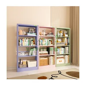 High Quality Modern Design Metal Light Bookshelf Steel Office Wall Bookcases Bookshelves for Living Room Bedroom School