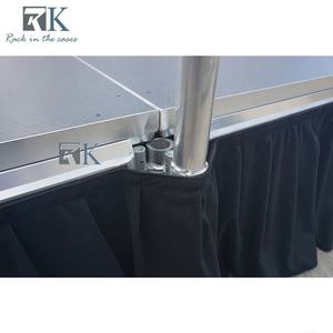 Étape en bois de plate-forme d'installation rapide avec l'approvisionnement en aluminium de jambes d'étape - Product Image 6