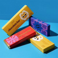 Boîtes de chocolat Logo personnalisé de qualité supérieure Boîte d'emballage pour barre de chocolat champignon de luxe en or de qualité alimentaire