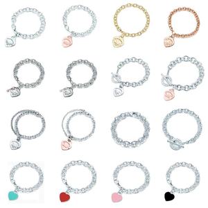 Marca Original TIF, Joyería de Alta Calidad para Niña, Conjunto de <span class=keywords><strong>Pulsera</strong></span> y Colgante de Oro en Forma de Corazón - Product Image 2