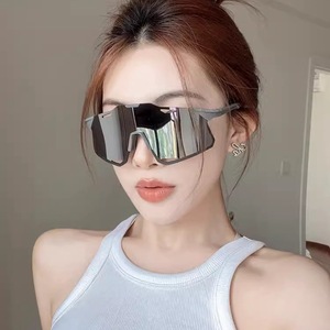 Lunettes de soleil de sport Shield, monture intégrale, UV400, sports de plein air, unisexe, adulte, 2024 - Product Image 1