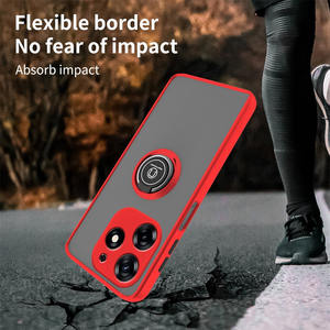 Чехлы для телефонов Tecno Spark Go 1 Spark 20 Pro + 10 Pova 6 Pova Neo 3 матовые 360 поворотные кольца-подставка полупрозрачный чехол для телефона - Product Image 5