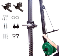 Système de poulies POWERMAN, accessoire pour rack de musculation, accessoire pour machine Smith, équipement de musculation à domicile, crossover de câbles, presse à banc, squat, adapté