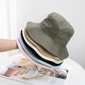 قبعات برطمان مضادة للماء مخصصة من دينم منسوج من الكروشيه للرياضات الخارجية بحافة واسعة للشمس والأشعة فوق البنفسجية قبعات للجنسين