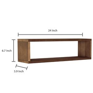 غرفة المعيشة المنزلي رفوف الحائط الخشبية الخشب جدار جبل الرف رف خشبي زينة - Product Image 3