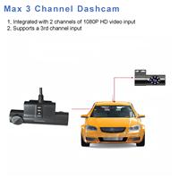 Caméra embarquée 4G GPS WIFI G-sensor 2 canaux, mini enregistreur de conduite, caméra vidéo pour voiture