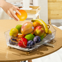 Organisateur d'ustensiles de cuisine en plastique pour évier avec égouttoir et boîte de rangement de comptoir pour bols et assiettes – Design moderne et minimaliste