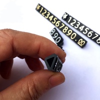 Grand 10*7mm étiquettes de prix numéro zéro prix étiquette combinée lettre Cubes bâton 24 Alphabet pour marchandises bijoux comptoir affichage signe