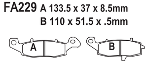 Plaquettes de frein de moto frittées personnalisées FA229 HH pour CF Moto NK 650 ZR-X 400 E3 ER-6n ER-6F DL <span class=keywords><strong>KLE</strong></span> 650 VN 900 1500 1700 - Product Image 5