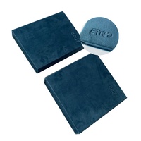 Boîte d'emballage de luxe en velours avec logo personnalisé en relief ou en creux, pelliculage mat, revêtement UV, carton ondulé et doublure en éponge pour produits oculaires