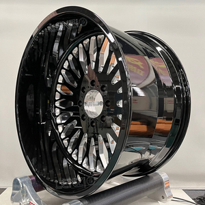 ฝาครอบล้อแบบลอยตัว 26x12 24x12 22x12 20x12 อลูมิเนียมอัลลอย 6061-T6 สำหรับออฟโรด ล้อฟอร์จ ล้อแม็กซ์โครเมียม - Product Image 5