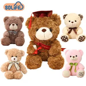 wholesale soft plush teddy bear t shirt Brand your LOGO custom cute stuffed soft teddy bear plush toys