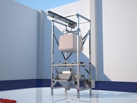 Nouvelle Station d'Alimentation Industrielle pour Big-bags, Déverseur de Jumbo Bags, Station de Dégagement de Big-bags Runnest Facile à Utiliser