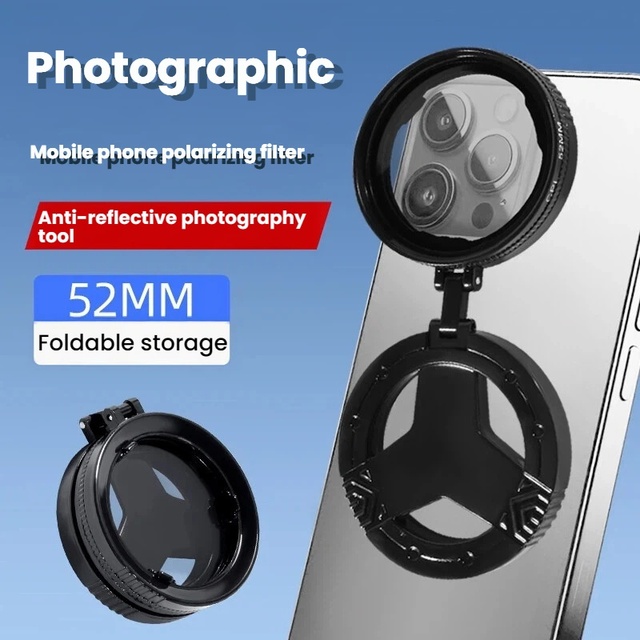 Mobile Phone Magnetic Polarizer Photography Eliminate Filter Optical Coating HD Definition Filter Auxiliary for Phone