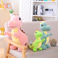 Boneka Dinosaurus Tyrannosaurus Rex Lisa Baru, Mainan Plush Super Lembut Isi Kapas PP, Bantal Besar, Hadiah Anak-Anak