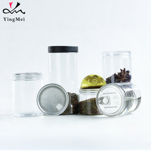 Vente <span class=keywords><strong>en</strong></span> gros disponible <span class=keywords><strong>en</strong></span> plusieurs tailles, qualité alimentaire, ouverture facile pour pot rond <span class=keywords><strong>en</strong></span> plastique PET avec couvercle à anneau <span class=keywords><strong>de</strong></span> traction scellé - Product Image 2