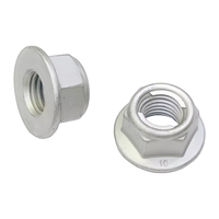 Dado di bloccaggio esagonale interamente in metallo Dacromet Classe 10 DIN6927 / ASME B18.16.6, dado autobloccante a coppia regolabile per macchinari pesanti