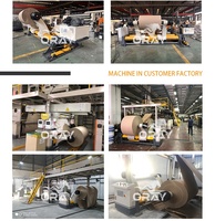 Soporte Desbobinador de Rollos de Papel Oray de 1600 mm, Soporte Personalizado de 1400/1600/1800/2000/2200 mm, Totalmente Automático, de Alta Velocidad para Corrugadores