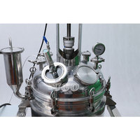Réacteur à pression automatique en acier inoxydable 316L à chauffage électrique avec conception à double enveloppe, capacité 50L, agitation motorisée