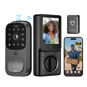 LNDU AL505 APP uzaktan kumanda parmak izi kilidini Video interkom dijital kilit 2.5k HD ev ana kapı akıllı kilit ile ekran - Product Image 1