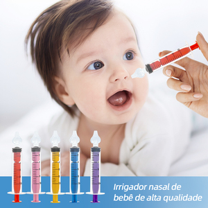 <span class=keywords><strong>Seringue</strong></span> nasale de certification de marque personnalisée 10 ml Irrigation nasale pour <span class=keywords><strong>nourrisson</strong></span> Rhinite de bébé Laveuse nasale Aspirateur de <span class=keywords><strong>nez</strong></span> - Product Image 5